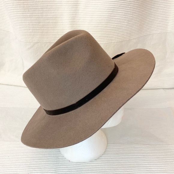 Lucky Brand 100% Genuine Wool Felt Bow Hat Fedora - Picture 7 of 16